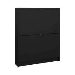 Scarpiere > Dmora Scarpiera 2 ante nera 70x85h cm - Turchese Nero