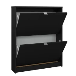 Scarpiere > Dmora Scarpiera 2 ante nera 70x85h cm - Turchese Nero