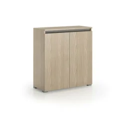 Bagno|Scarpiere > Dmora Scarpiera 2 ante olmo 80x102h cm ripiani regolabili - Astrina Marrone Olmo
