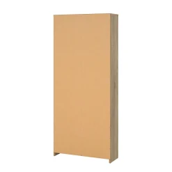 Scarpiere|Lavanderia > Dmora Scarpiera 4 ante quercia e bianca lucida 98x123h cm - Abastract Bianco Lucido, Marrone Quercia