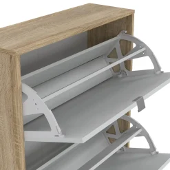 Scarpiere|Lavanderia > Dmora Scarpiera 4 ante quercia 70x162h cm - Aepytus Marrone Quercia