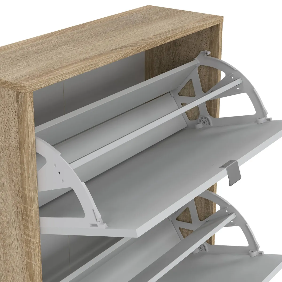 Scarpiere|Lavanderia > Dmora Scarpiera 4 ante quercia 70x162h cm - Aepytus Marrone Quercia