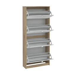 Scarpiere|Lavanderia > Dmora Scarpiera 4 ante quercia 70x162h cm - Aepytus Marrone Quercia