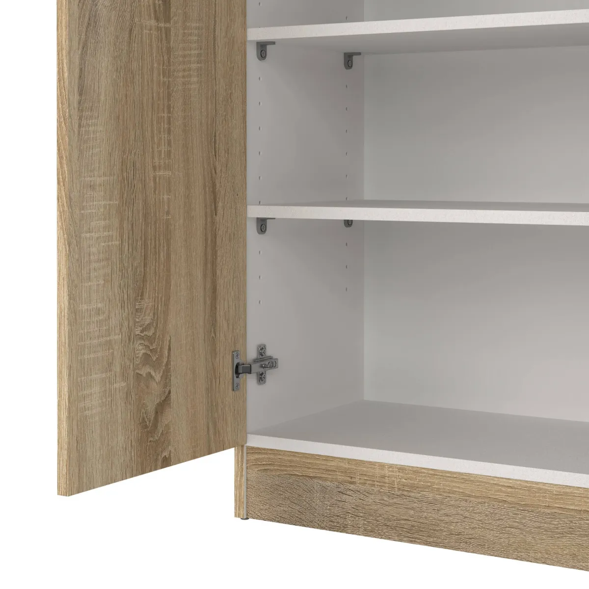Scarpiere > Dmora Scarpiera 2 ante quercia 69x170h cm ripiani regolabili - Erinni Marrone Quercia