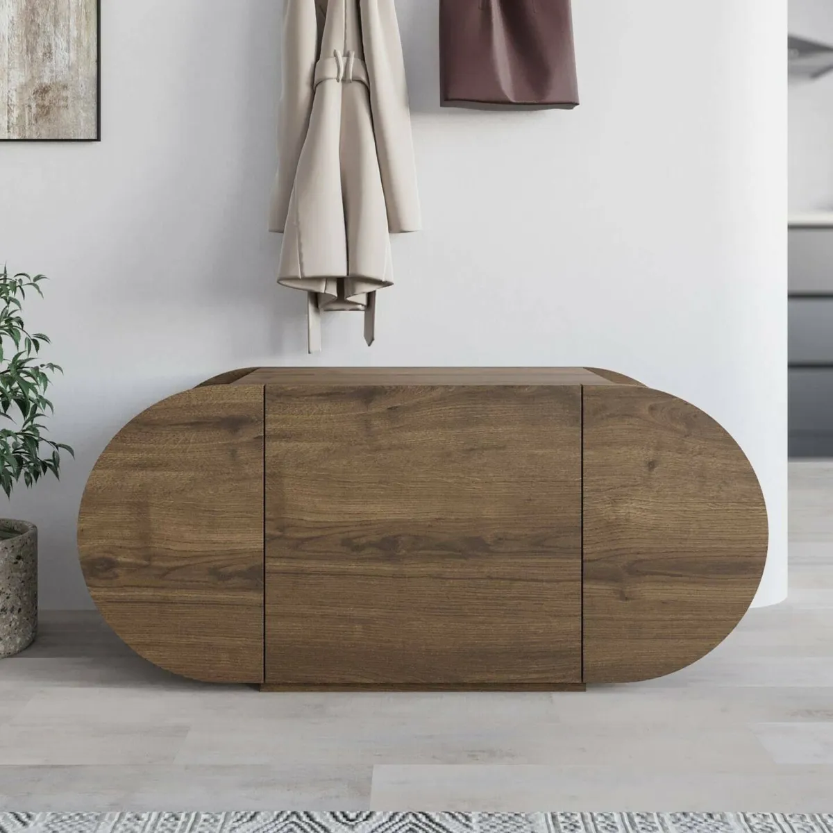 Scarpiere > Dmora Scarpiera 2 ante quercia 110x50h cm - Sequoia Marrone Quercia