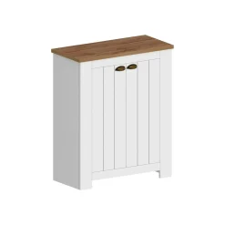 Bagno|Scarpiere > Dmora Scarpiera 2 ante rovere 84x100h cm - Adriatica Marrone Rovere