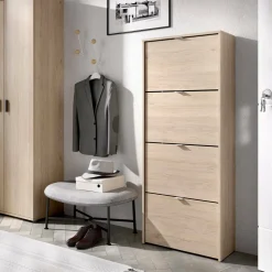 Scarpiera 4 ante rovere 61x149h cm - Arsa