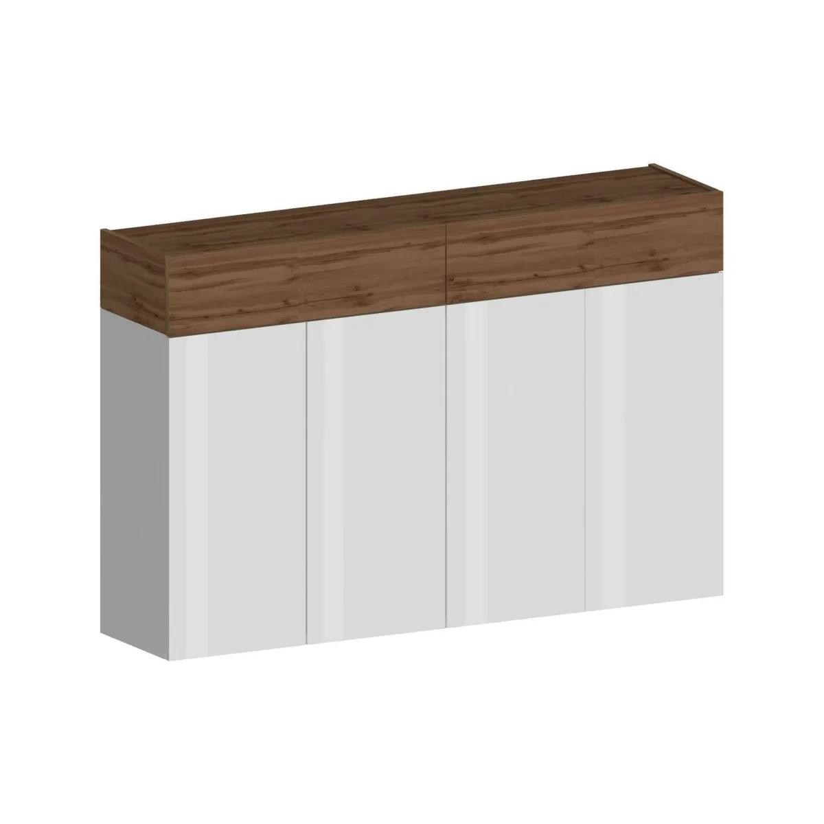 Bagno|Scarpiere > Dmora Scarpiera 6 ante rovere 154x100h cm - Are Marrone Rovere