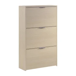 Bagno|Scarpiere > Dmora Scarpiera 3 ante rovere 60x113h cm - Asca Marrone Rovere