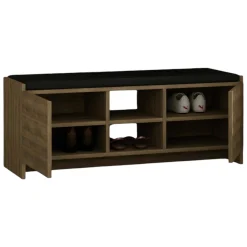 Bagno|Scarpiere > Dmora Scarpiera 2 ante rovere 110x43h cm - Axar Marrone Rovere