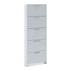 Scarpiera apertura abatible bianca 68x187h cm - Campania