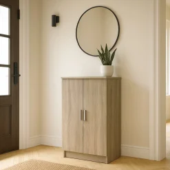 Scarpiera basic 2 ante rovere 54x108h cm - Abram