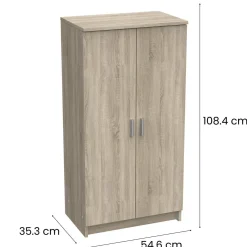 Scarpiera basic 2 ante rovere 54x108h cm - Abram