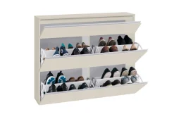 Scarpiere > Dmora Scarpiera 9 Ripiani 16 Paia 120x26.5x108h cm, 9 Vani - Marconi Beige