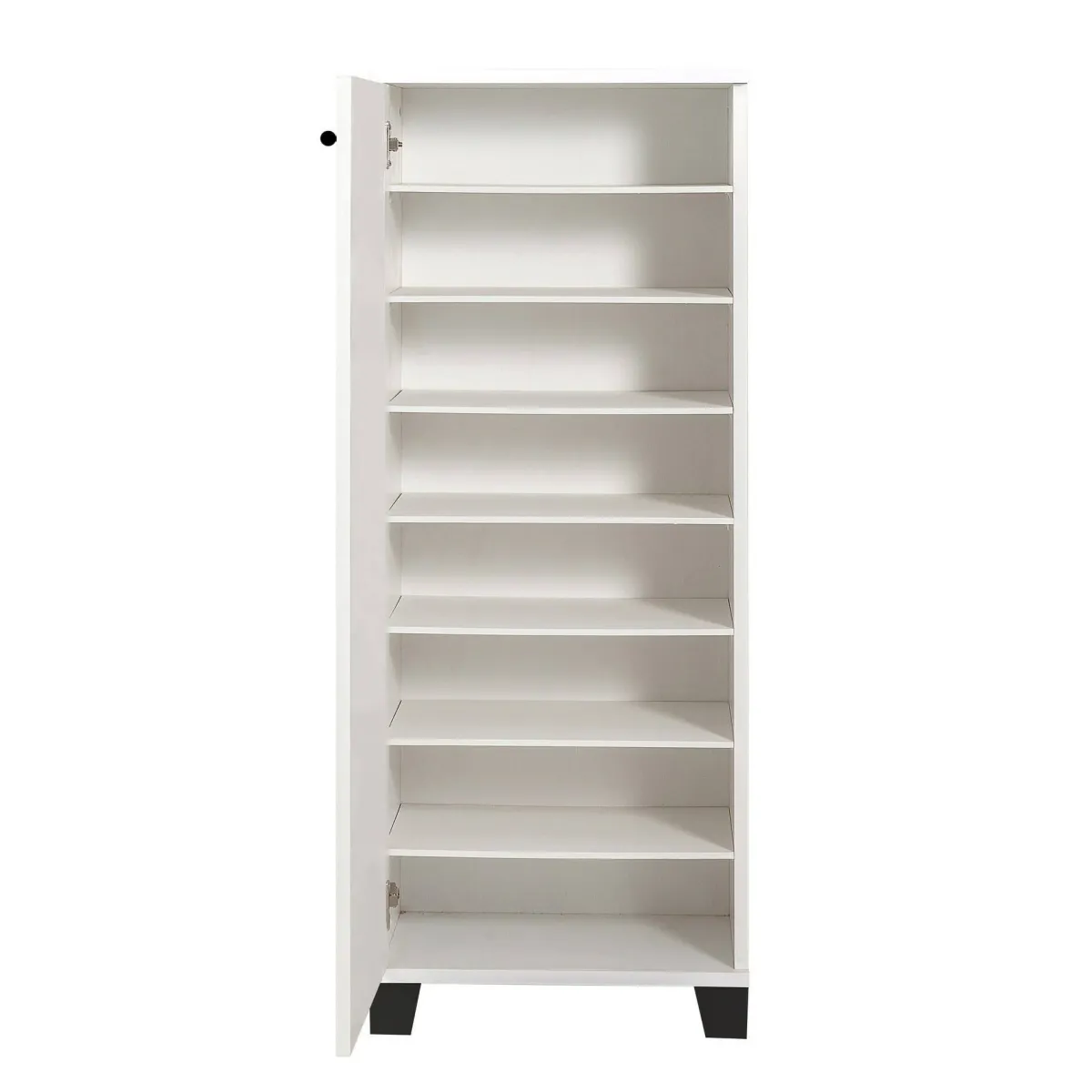 Scarpiere > Dmora Scarpiera bianca e nera 50x127h cm - Kika Nero, Bianco