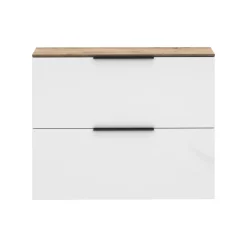 Scarpiera Bianco Lucido Cassetti Ripiani 100x19x80h cm, 10 Paia - Faloppio