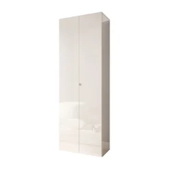 Scarpiera Bianco Lucido 6 Ripiani 21 Paia 63x35x186h cm, 7 Vani - Genuri
