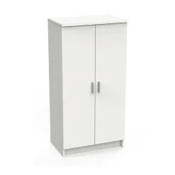 Bagno|Scarpiere > Dmora Scarpiera classica 2 ante bianca opaca 54x108h cm - Abram Bianco Opaco