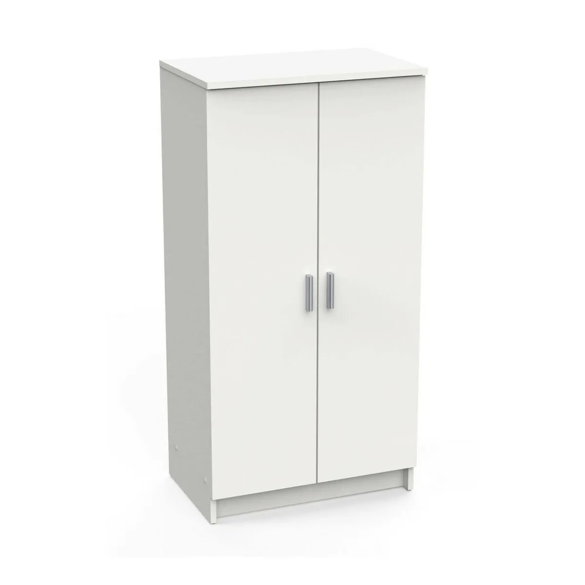 Bagno|Scarpiere > Dmora Scarpiera classica 2 ante bianca opaca 54x108h cm - Abram Bianco Opaco