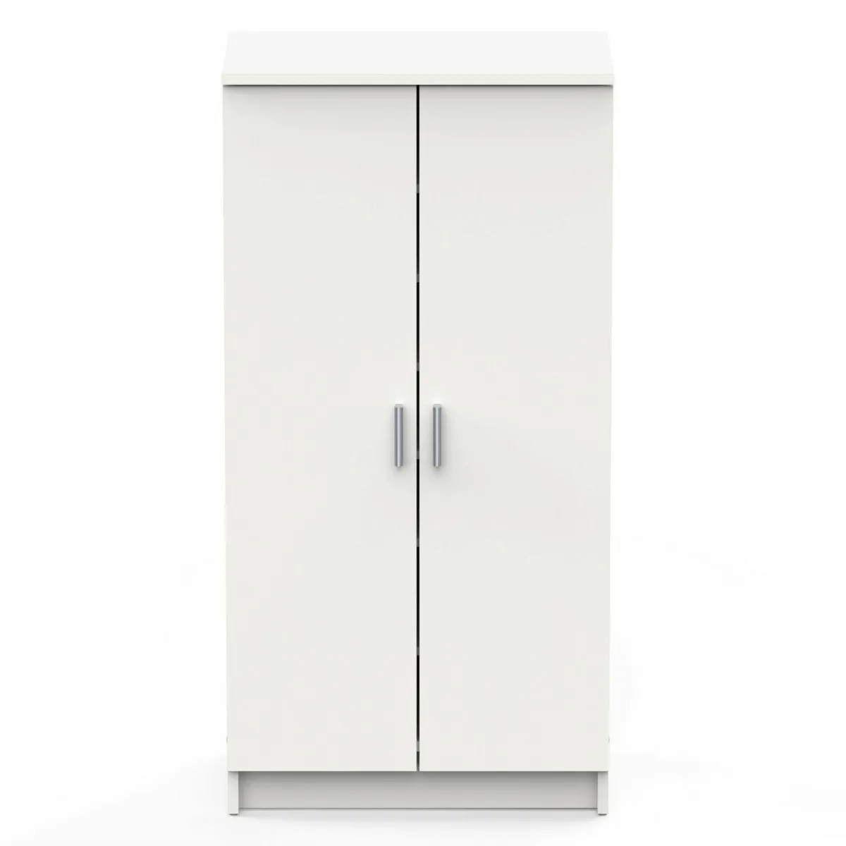 Bagno|Scarpiere > Dmora Scarpiera classica 2 ante bianca opaca 54x108h cm - Abram Bianco Opaco