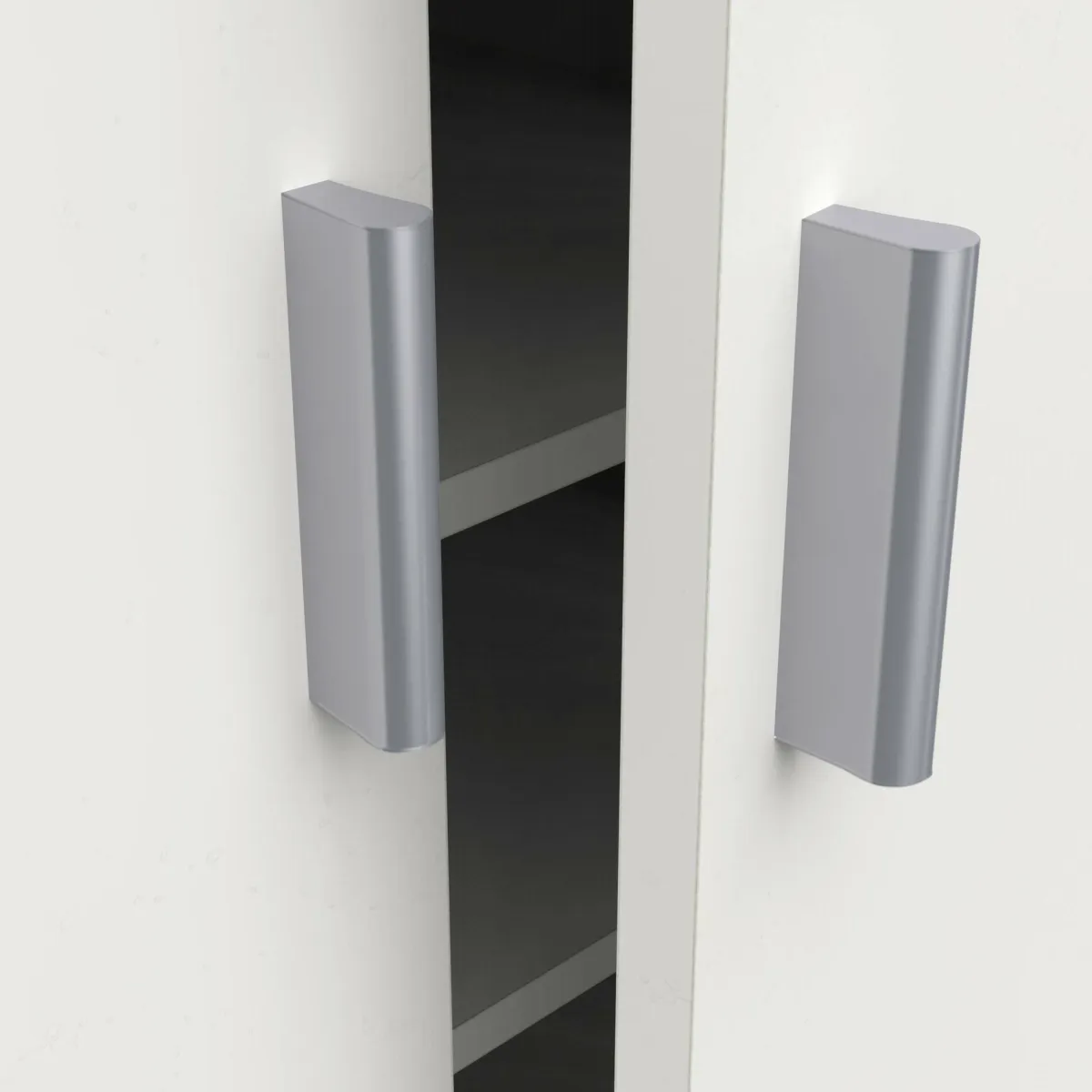 Bagno|Scarpiere > Dmora Scarpiera classica 2 ante bianca opaca 54x108h cm - Abram Bianco Opaco