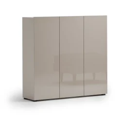 Scarpiera Grigio Tortora 10 Ripiani 24 Paia 120x34x115h cm, 12 Vani - Sotto