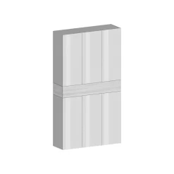 Bagno|Scarpiere > Dmora Scarpiera larga 7 ante bianca 114x200h cm - Charoite Bianco