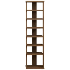 Scarpiere > Dmora Scarpiera 8 Paia 8 Ripiani 30x30x110h cm, 7 Vani - Soddi Marrone Noce