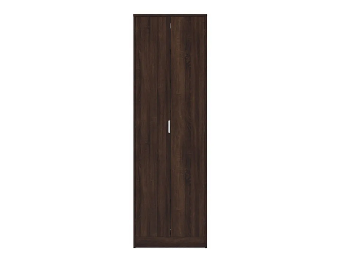Scarpiera Marrone Noce 6 Ripiani 2 Ante 60x33x191.5h cm, Maniglie Incluse - Delizia