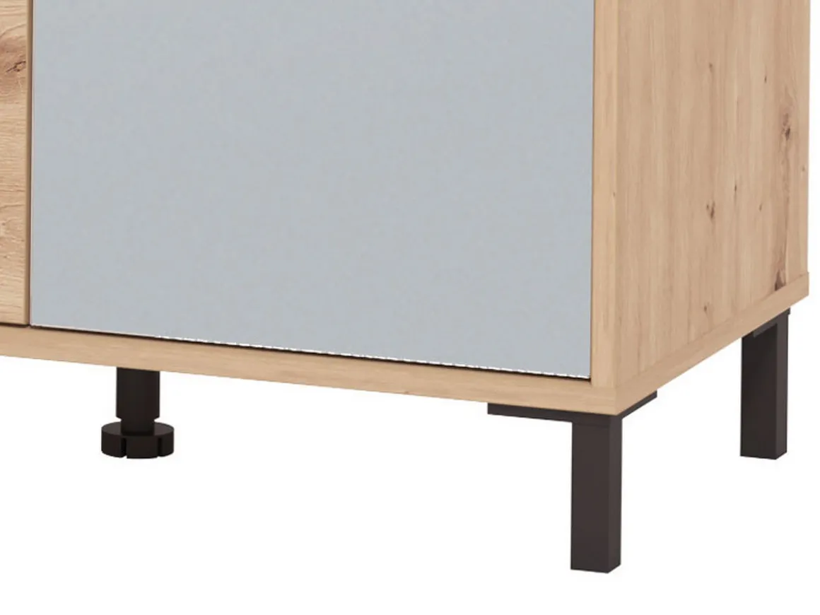 Scarpiere > Dmora Scarpiera Marrone Rovere Nodi Nero un Cassetto 4 Ripiani 80x40x109.5h cm, 2 Ante - Ilarione Nero, Marrone Rovere Nodi