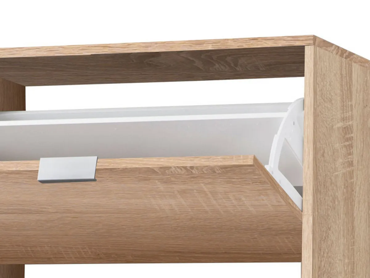 Scarpiere > Dmora Scarpiera 8 Ripiani 4 Ante 67x28x155.5h cm, Maniglie Incluse - Santina Marrone Rovere
