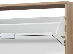 Scarpiera Marrone Rovere 8 Ripiani 8 Vani 67x28x155.5h cm, 4 Ante - Pentone