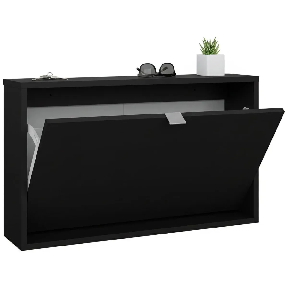 Scarpiere > Dmora Scarpiera Colore Ante 70.3x24.05x41.8h cm, - Ordona Nero