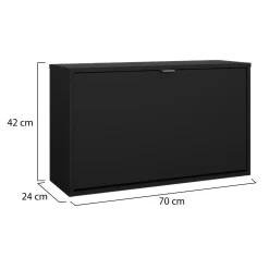 Scarpiere > Dmora Scarpiera Colore Ante 70.3x24.05x41.8h cm, - Ordona Nero