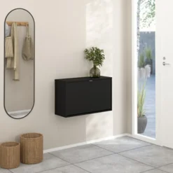 Scarpiere > Dmora Scarpiera Colore Ante 70.3x24.05x41.8h cm, - Ordona Nero