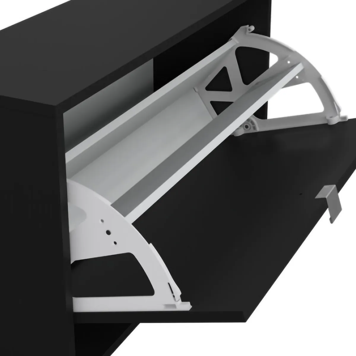 Scarpiere > Dmora Scarpiera Colore Ante 70.3x24.05x41.8h cm, - Ordona Nero