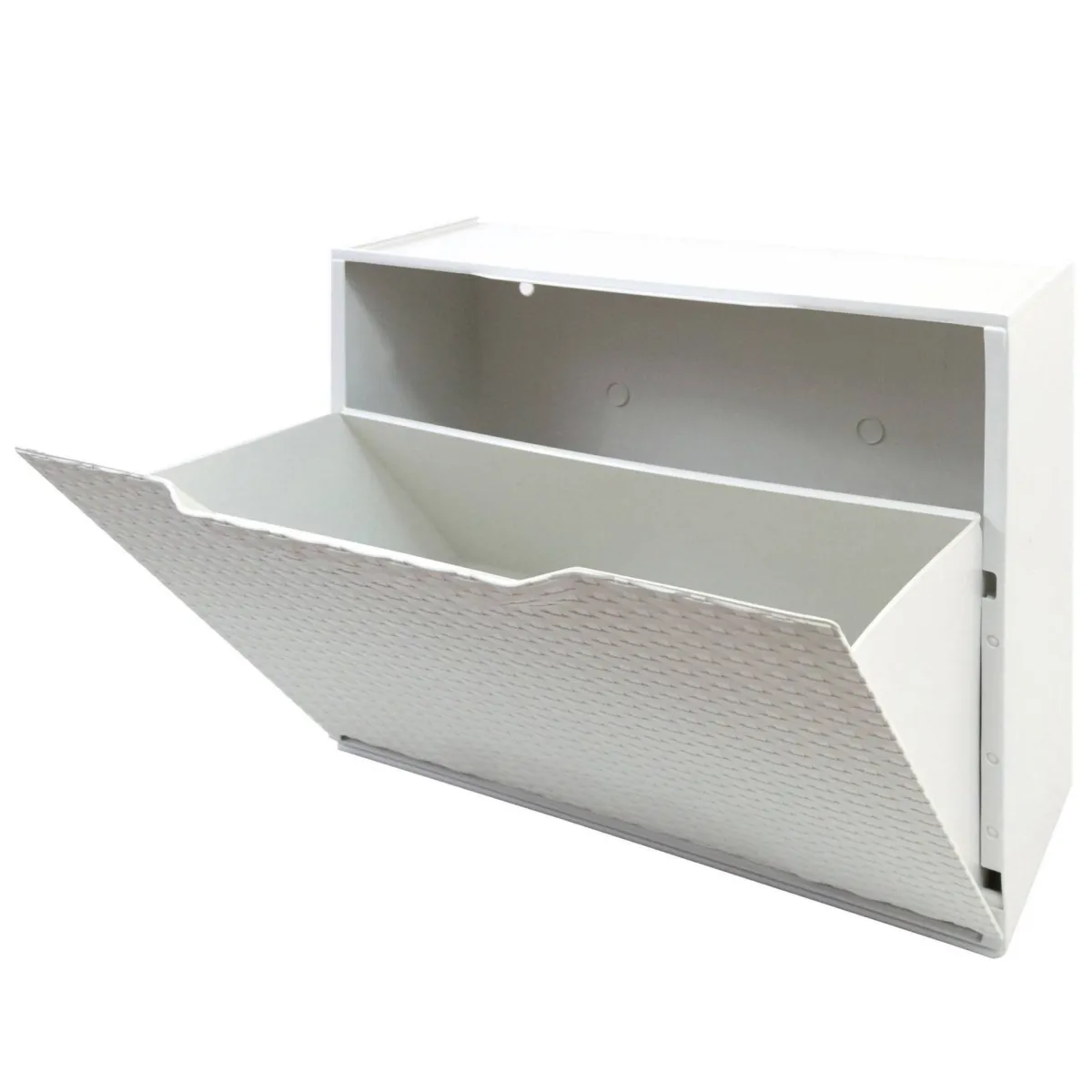 Bagno|Scarpiere > Dmora Scarpiera 6 paia bianca 51x40h cm in plastica - Aseo Bianco