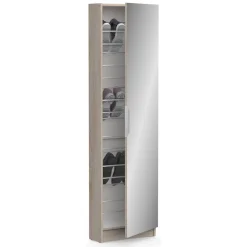 Scarpiere > Dmora Scarpiera 12 paia rovere 50x180h cm - Baucina Marrone Rovere