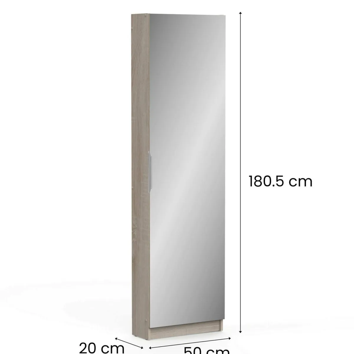 Scarpiere > Dmora Scarpiera 12 paia rovere 50x180h cm - Baucina Marrone Rovere