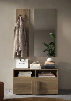 Scarpiere > Dmora Scarpiera rovere 91x57h cm - Indang Marrone Rovere
