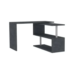 Ufficio|Camera Da Letto > Dmora Scrivania angolare antracite 120x50cm - Topazio Nero Antracite