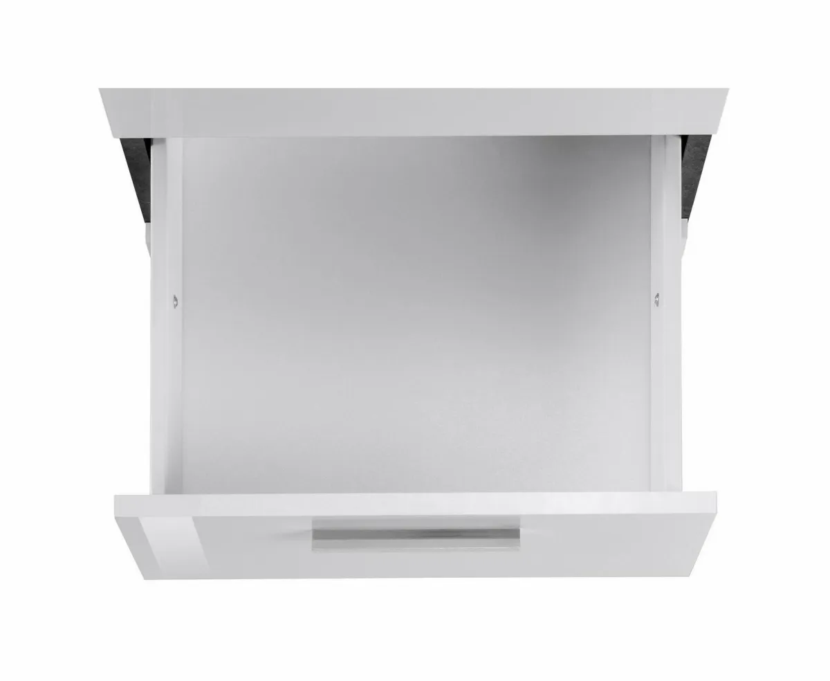 Ufficio|Camera Da Letto > Dmora Scrivania angolare ardesia e bianca lucida 180x60cm con 3 cassetti - Ascuby Bianco Lucido, Grigio Ardesia