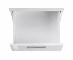 Ufficio|Camera Da Letto > Dmora Scrivania angolare bianca lucida e legno 139x92cm con 1 cassetto - Andor Marrone Rovere, Bianco Lucido