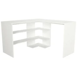 Ufficio|Camera Da Letto > Dmora Scrivania angolare bianca 120x78cm - Aksel Bianco