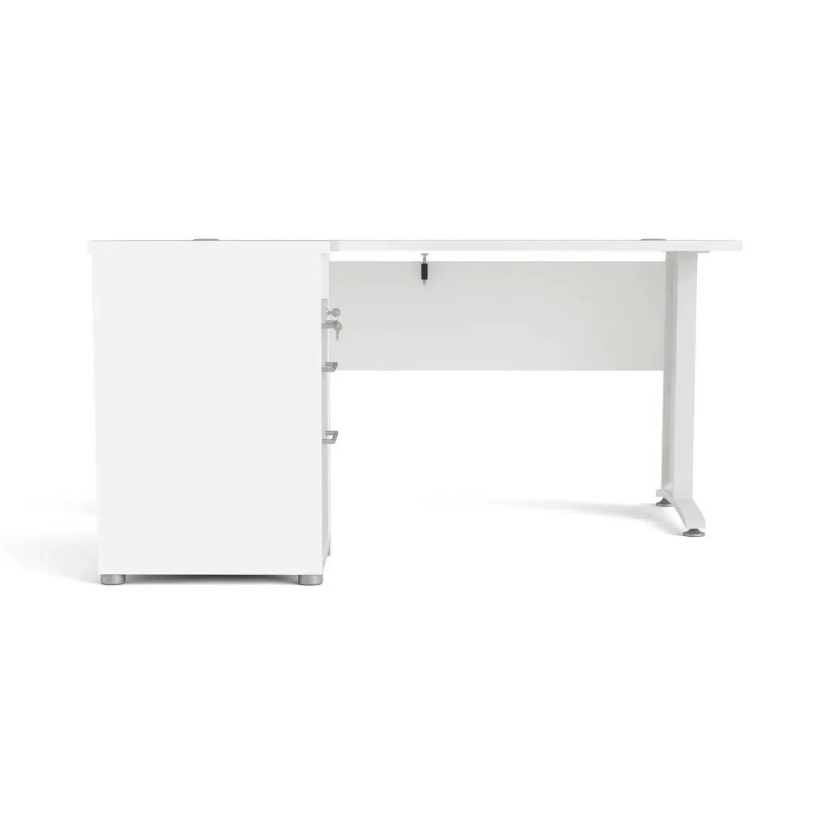 Scrivania angolare bianca 159x150cm da ufficio - Alfango
