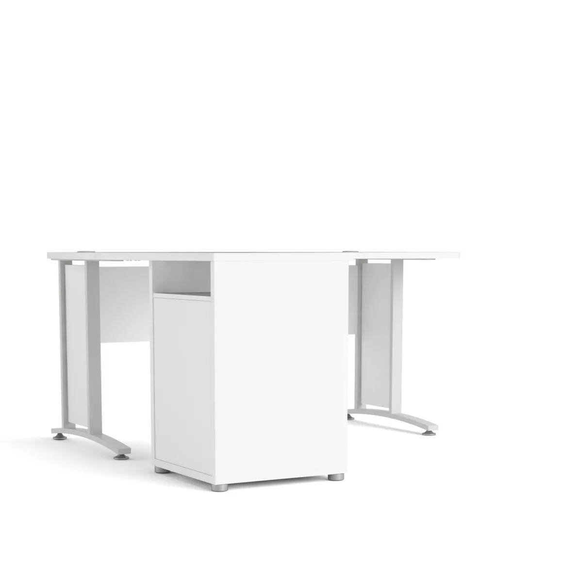 Scrivania angolare bianca 159x150cm da ufficio - Alfango