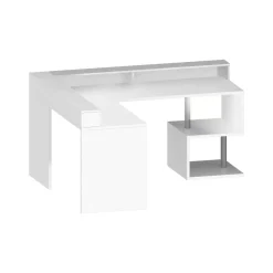 Scrivania angolare bianca 180x93cm con porta pc - Auletta