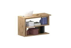 Ufficio|Camera Da Letto > Dmora Scrivania angolare rovere 120x50cm - Topazio Marrone Rovere