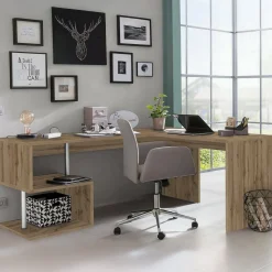 Scrivania angolare rovere 160x60cm - Annibi