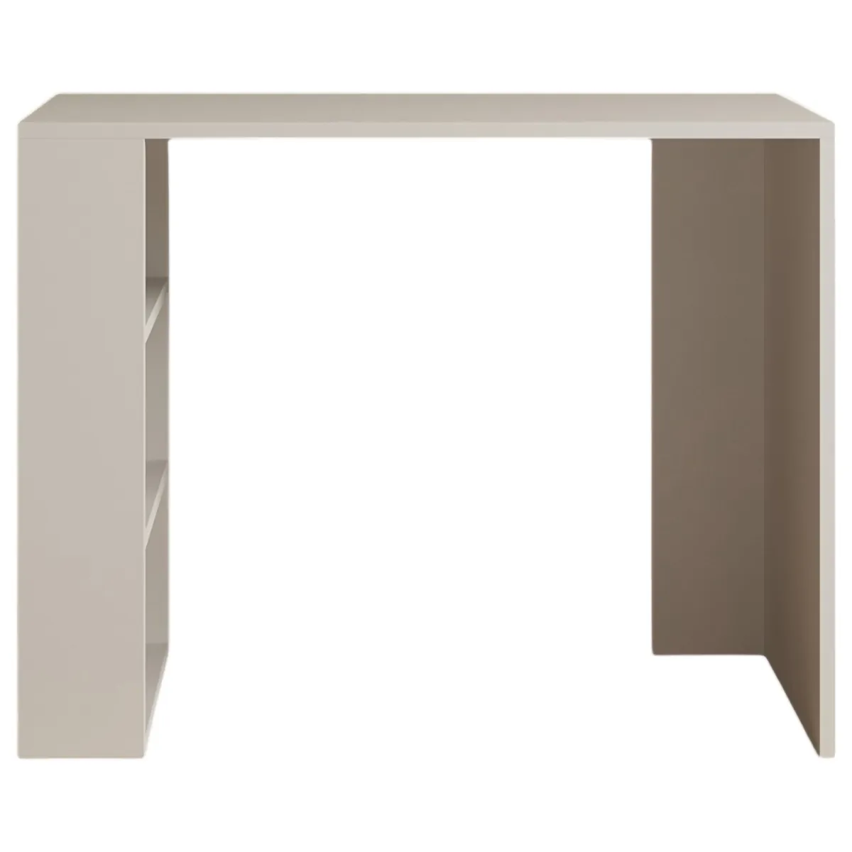 Scrivanie > Dmora Scrivania 3 Ripiani 3 Vani 90x50x70h cm, con Libreria - Torrile Beige